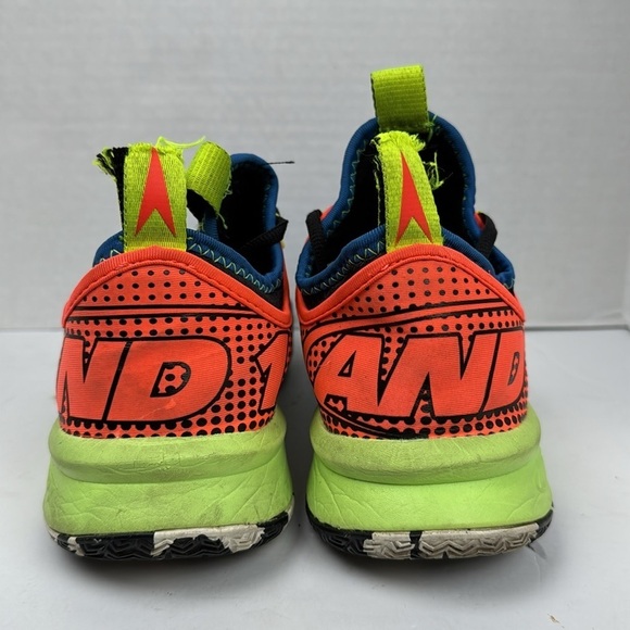 AND1 Charge High Volt Attack Blue Orange Sneakers Men’s Size 8 - Picture 4 of 10